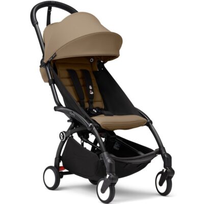 Коляска 2 в 1 Stokke YOYO³ Newborn Shell Black, Toffee - Зображення 3