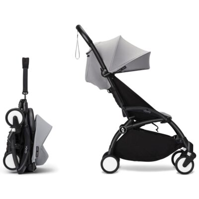 Коляска 2 в 1 Stokke YOYO³ Newborn Shell Black, Stone - Зображення 3
