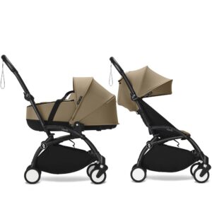 Коляска 2 в 1 Stokke YOYO³ Newborn Shell Black, Toffee