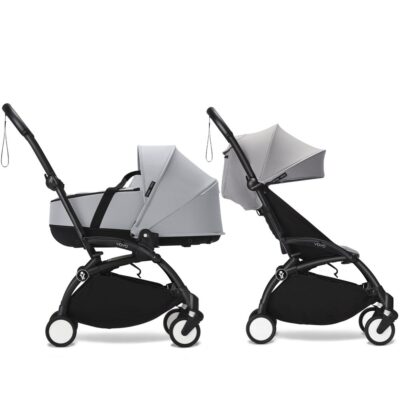 Коляска 2 в 1 Stokke YOYO³ Newborn Shell Black, Stone