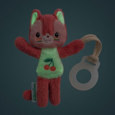 Тримач для пустушки Lilliputiens Котик Жанетт (світиться в темряві) - Зображення 3