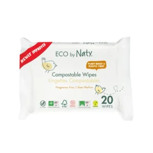 Органічні серветки Eco by Naty без запаху для подорожей, 20 шт.