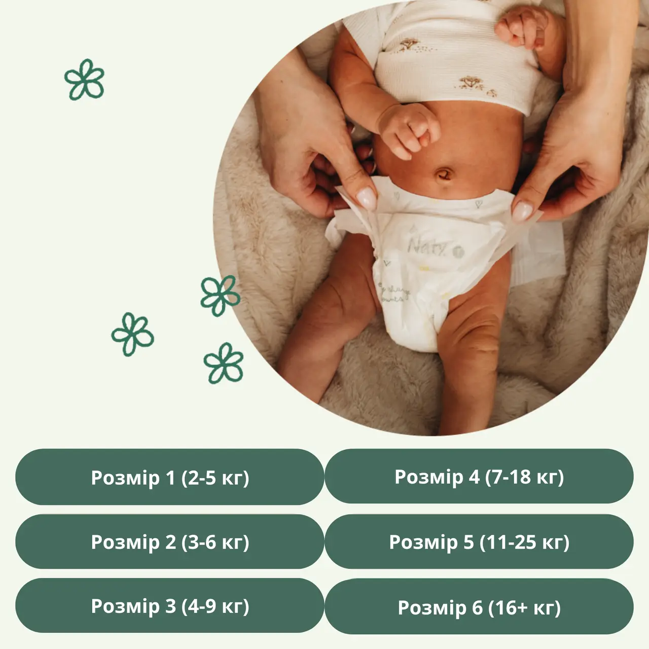 Одноразові дитячі підгузки BioEmbrace "NATY". Розмір 6 (16+ кг.), 17 шт. - Зображення 4