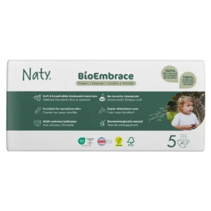 Одноразові дитячі підгузки BioEmbrace "NATY". Розмір 5 (11-25 кг.), 40 шт.