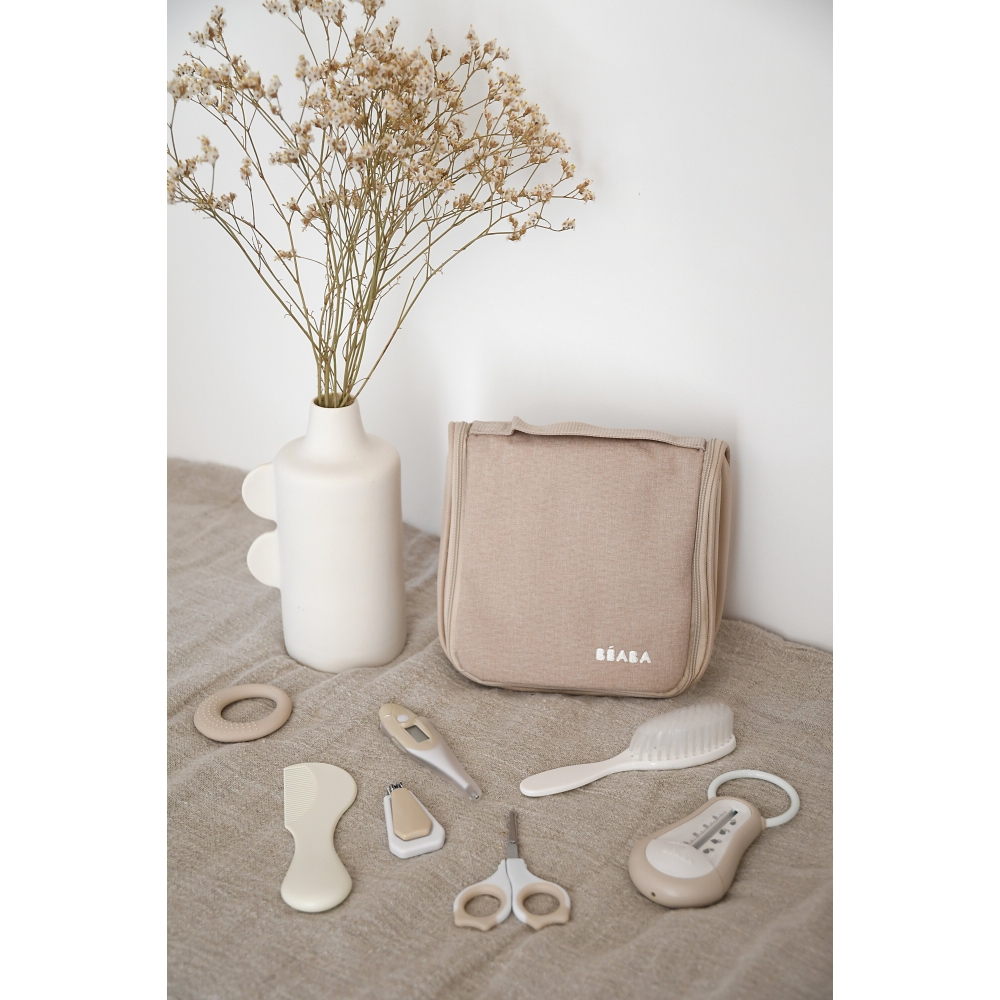 Косметичка Beaba з туалетними приладдями 10 предметів бежевий - Зображення 3