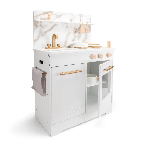 Іграшкова Міні-кухня біла з мармуром, New Classic Toys - Зображення 2
