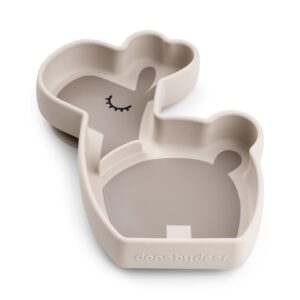 Силіконова тарілка з присоскою Stick&Stay Lalee пісочний