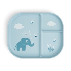 Тарілка секційна Foodie Elphee Блакитна