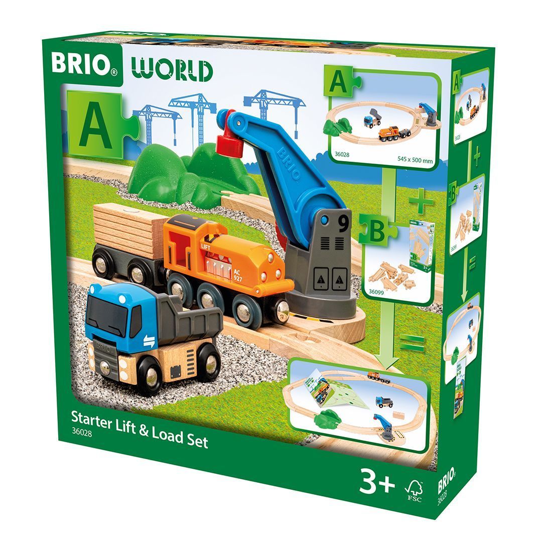 Дитяча залізниця BRIO Стартовий набір з вантажним пунктом