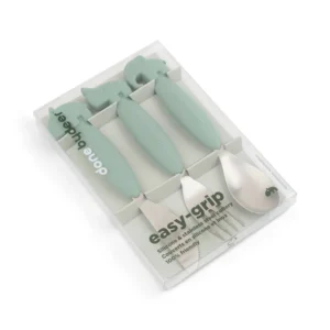 Набір столових приборів Easy-grip Deer friends Зелений