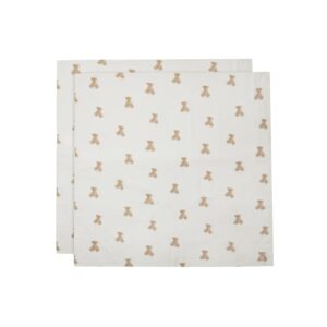 Муслінові пелюшки Jollein 115×115, Teddy Bear, 2 шт.