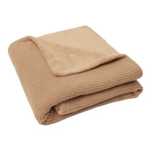 Колискова в’язана ковдра Jollein Basic Knit 75×100, Бісквіт/Фліс