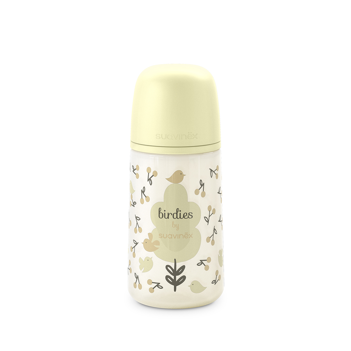Пляшечка Suavinex Birdies, 270 мл, бежева