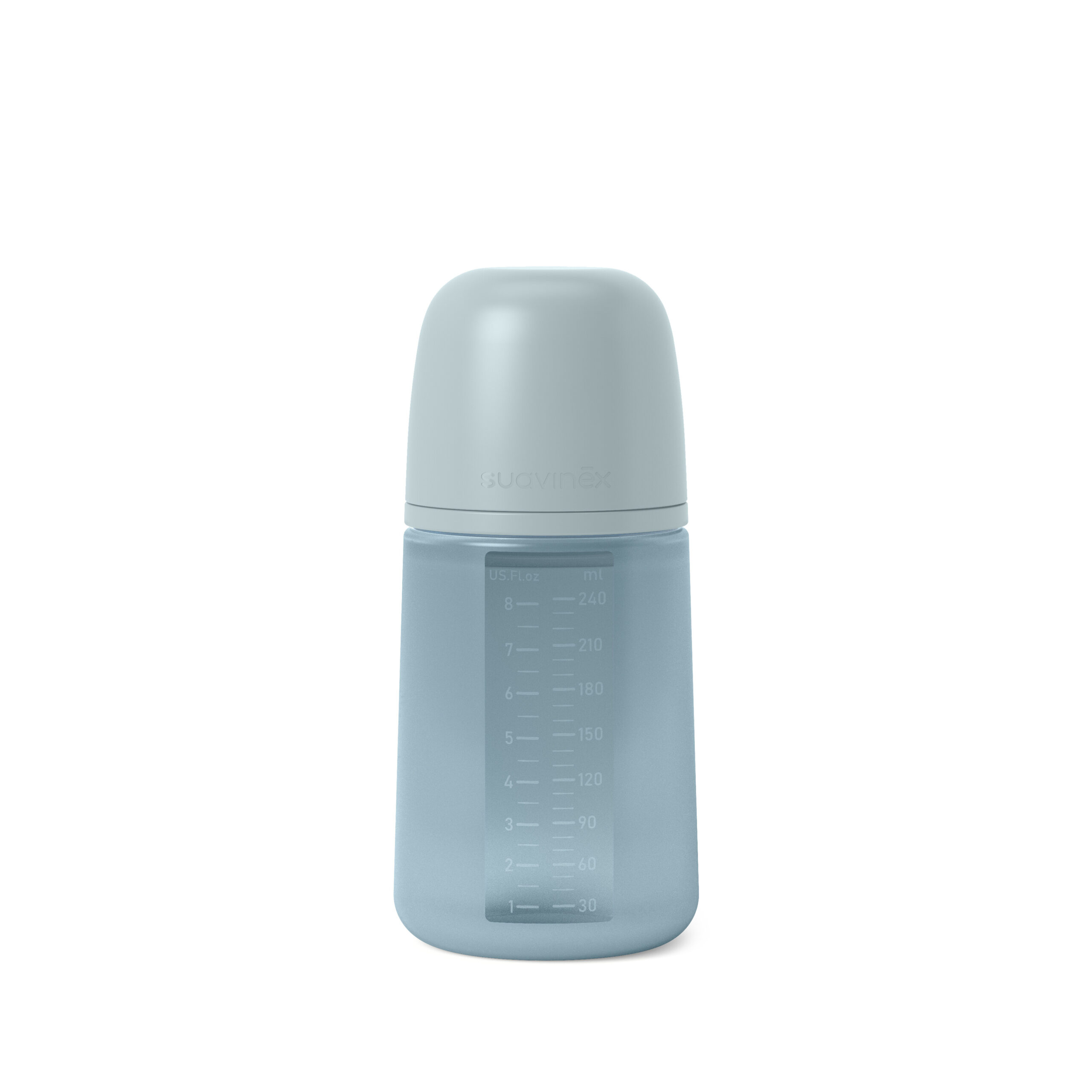 Пляшечка силіконова Suavinex COLOUR ESSENCE, синій 240 мл