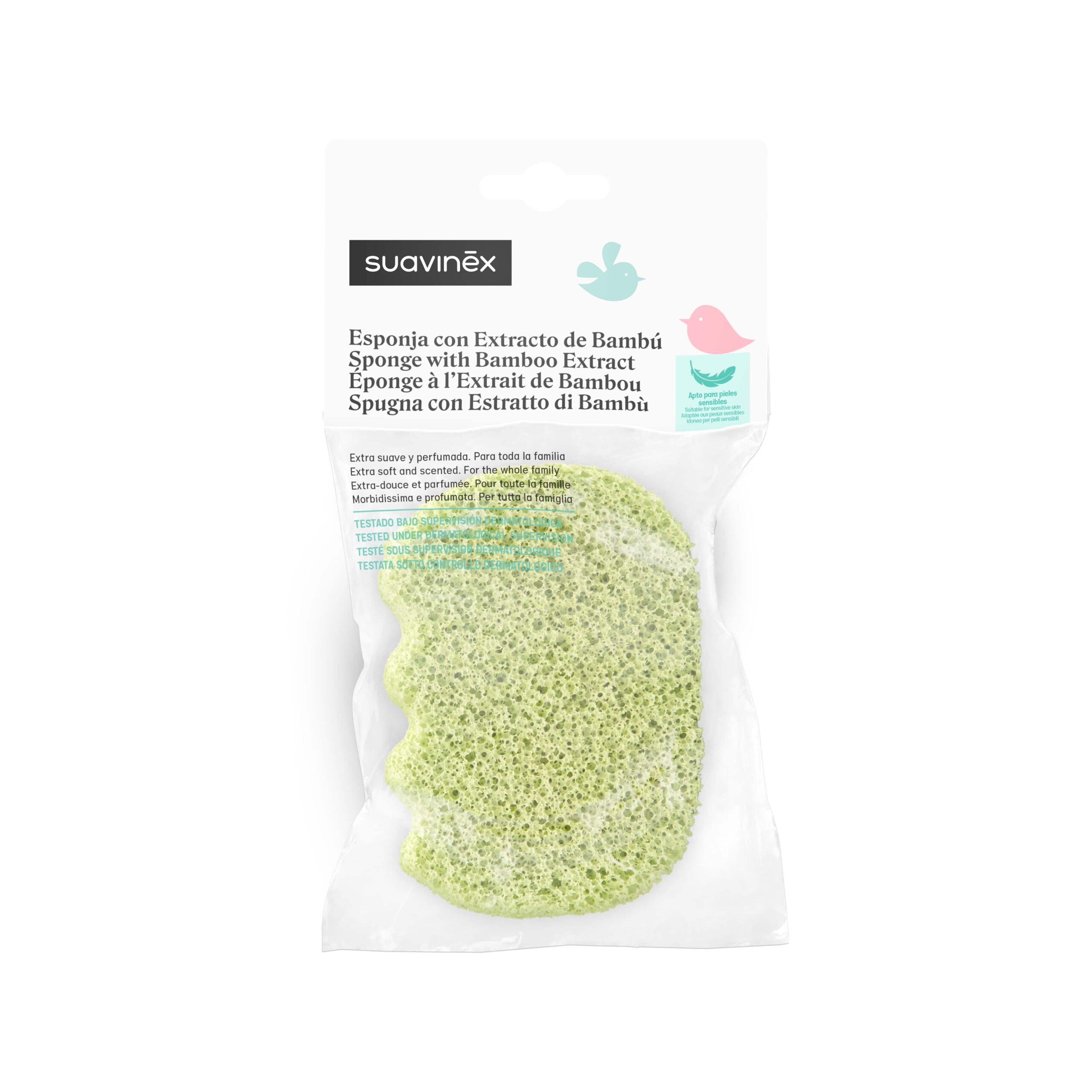 Губка для купання з екстрактом бамбуку , Suavinex - Зображення 2