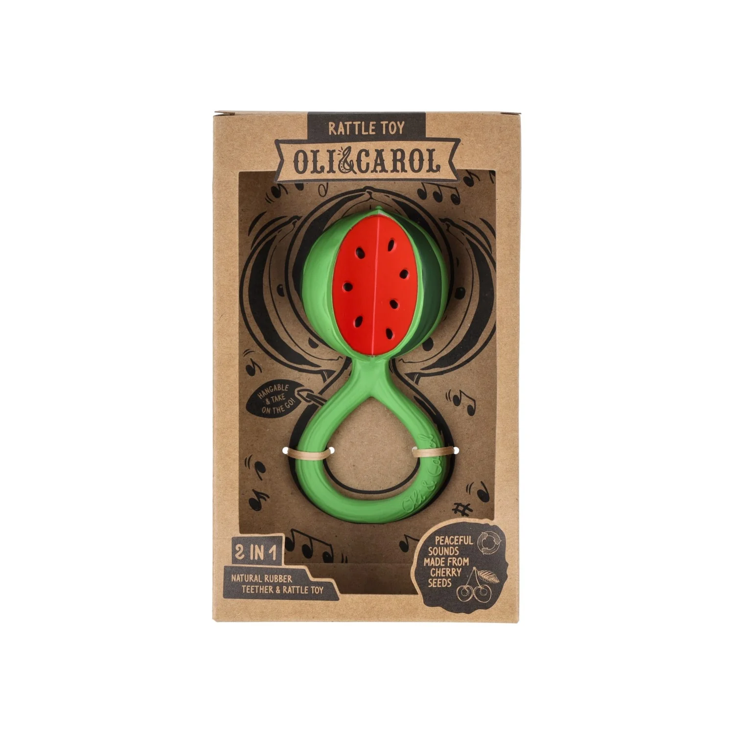 Брязкальце-прорізувач Oli & Carol Watermelon - Зображення 3