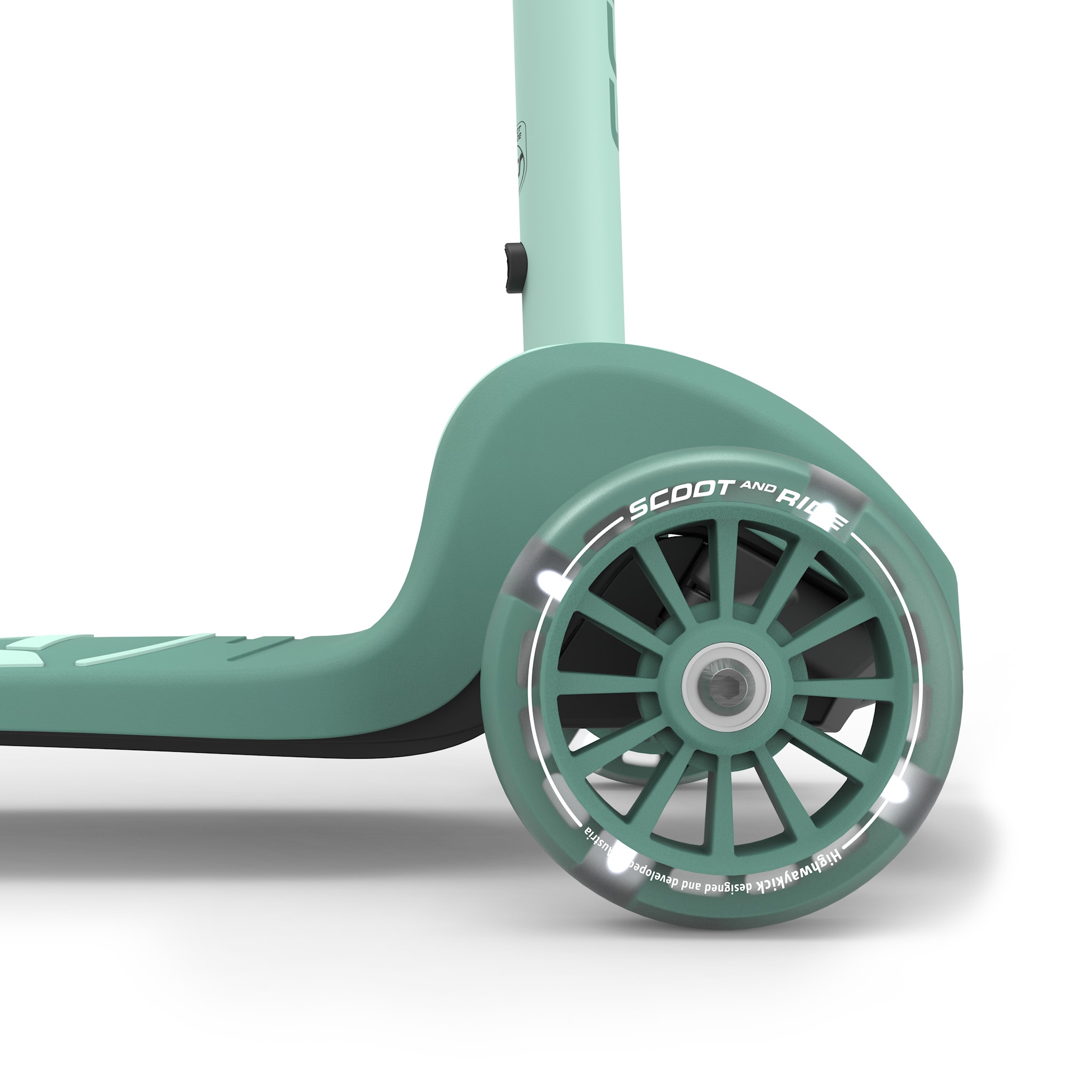 Самокат Scoot and Ride серії Highwaykick-3s з колесами що світяться сіро-зелений, 3+ — изображение 7