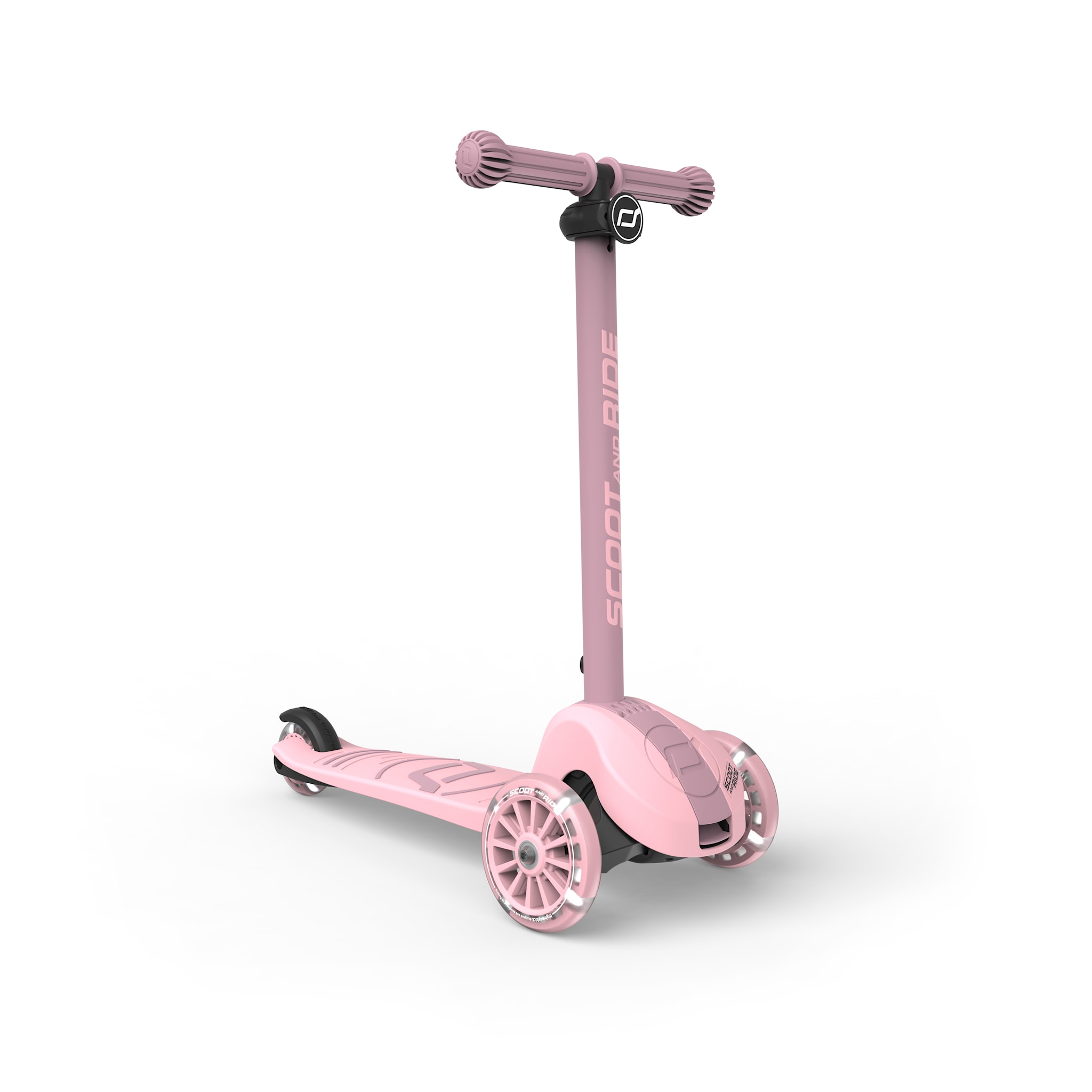 Самокат Scoot and Ride серії Highwaykick-3s з колесами що світяться пастельно-рожевий, 3+