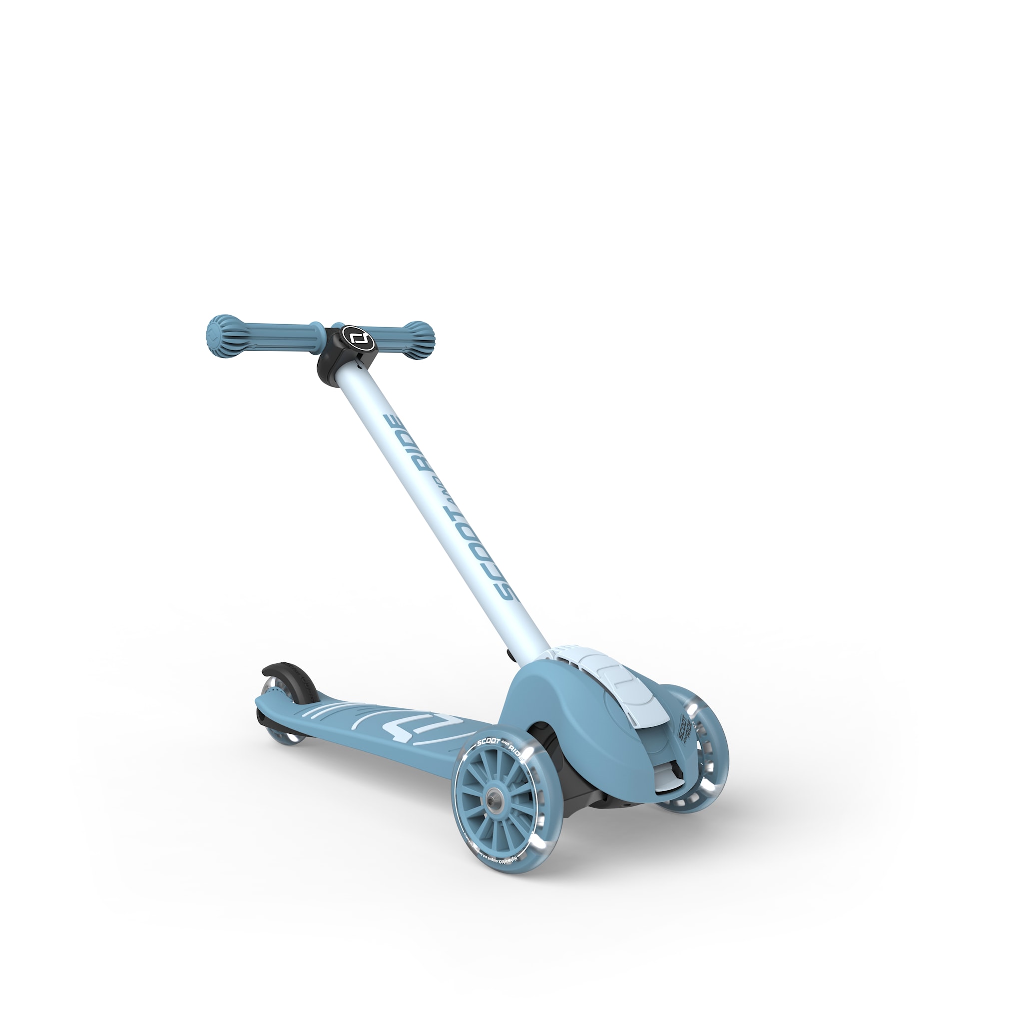 Самокат Scoot and Ride серії Highwaykick-3s з колесами що світяться сіро-синій, 3+ - Зображення 7
